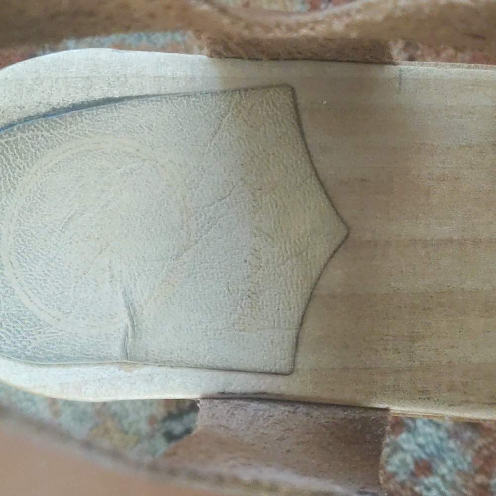 No. 6 Jane Peep-Toe Clog in Palamino - Picture 7 of 9